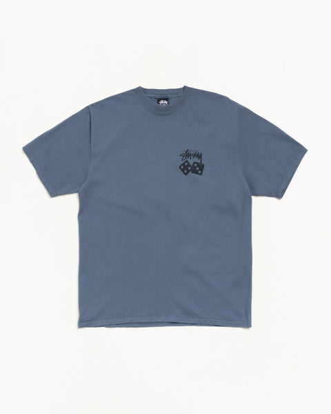Dice Pig. Dyed Tee Mens Short Sleeve In Navy