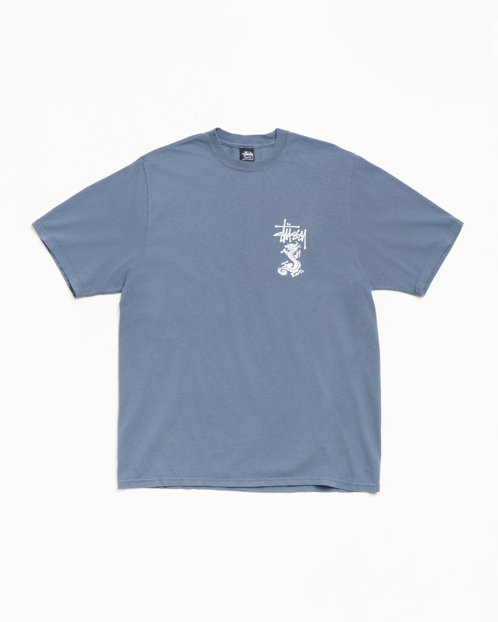 Double Dragon Tee Pigment Dyed – Navy | Tees | Stüssy Europe