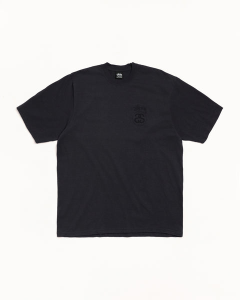 Stock Link Pig. Dyed Tee Mens Short Sleeve In Faded Black