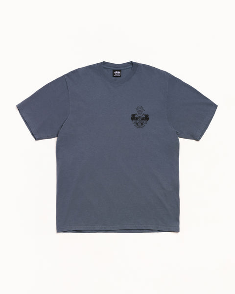 Built To Last Pig. Dyed Tee Mens Short Sleeve In Navy
