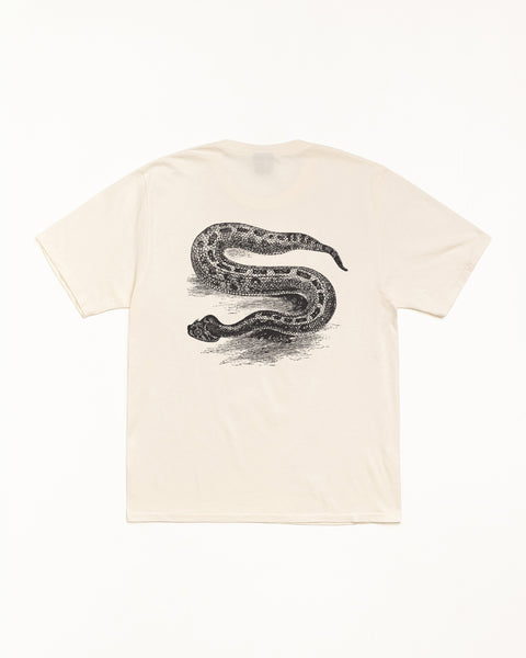 Serpent Pig. Dyed Tee Mens Short Sleeve In Natural