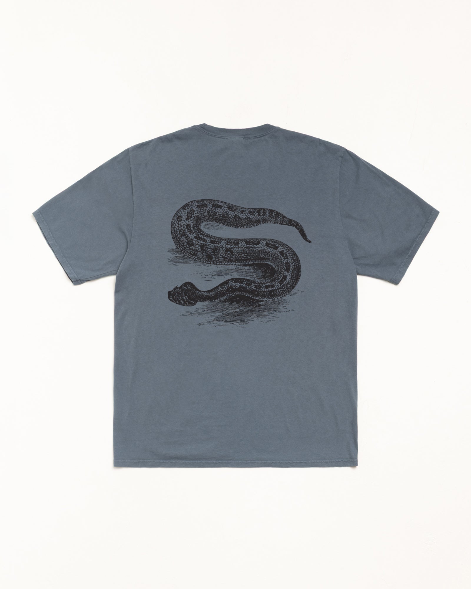 Serpent Pig. Dyed Tee Mens Short Sleeve In Navy