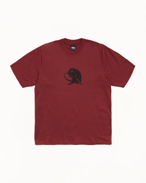 Long Range Tee Mens Short Sleeve In Wine