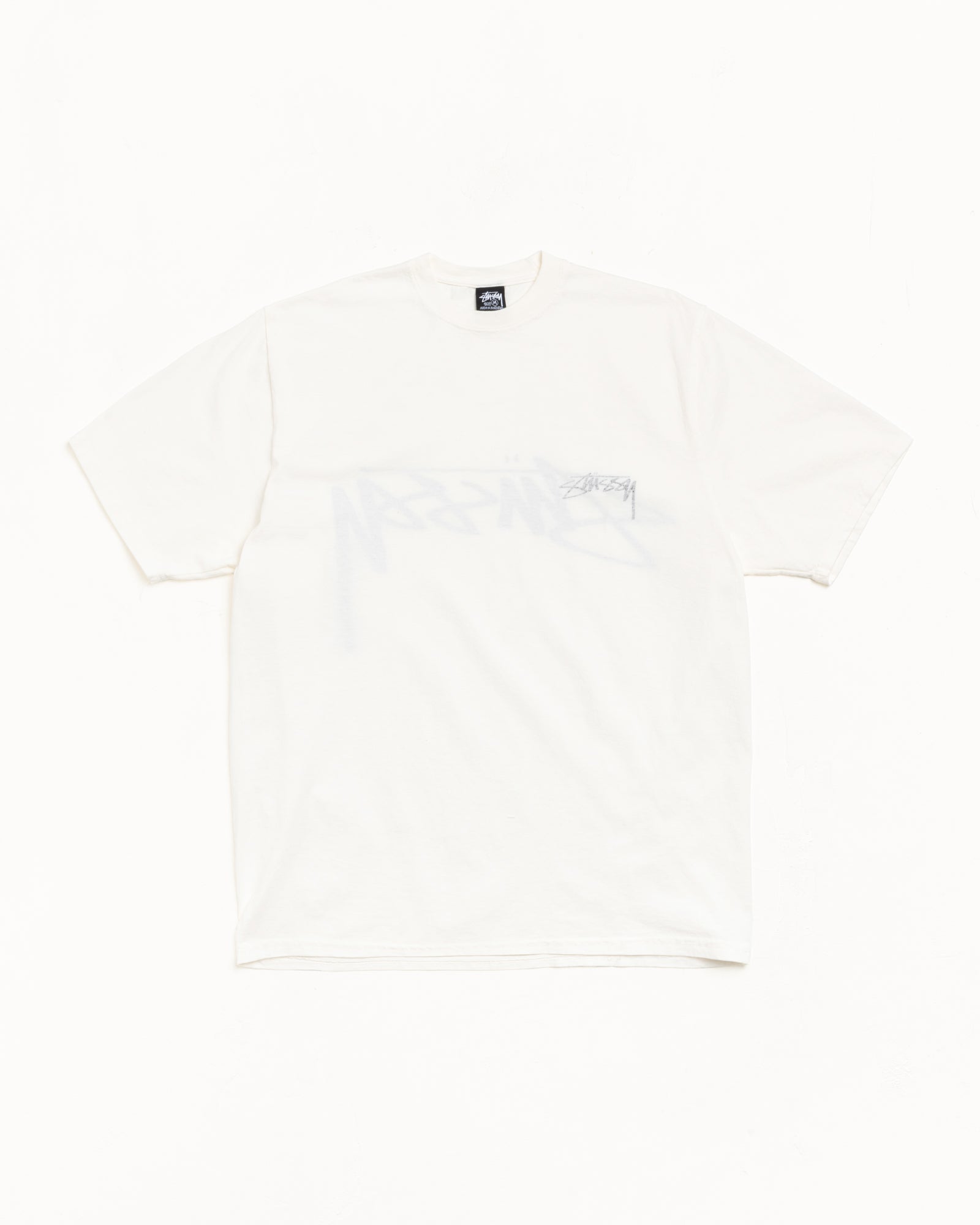 Smooth Reverse Pig. Dyed Tee Mens Short Sleeve In Natural