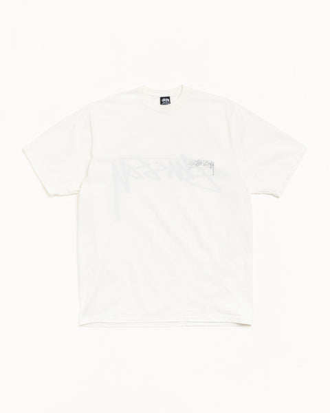 Smooth Reverse Pig. Dyed Tee Mens Short Sleeve In Natural