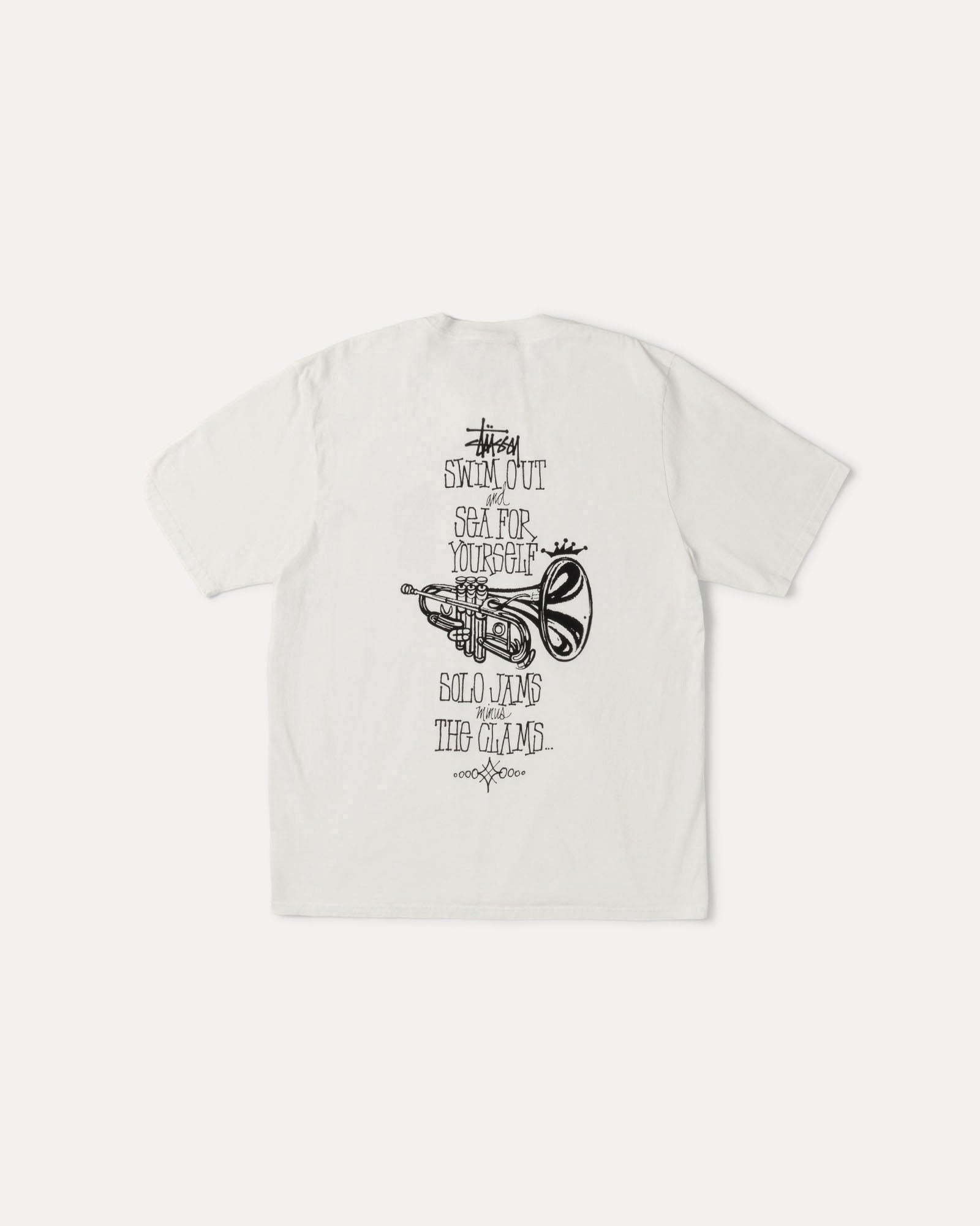 Swim Out Pig. Dyed Tee Mens Short Sleeve In Natural