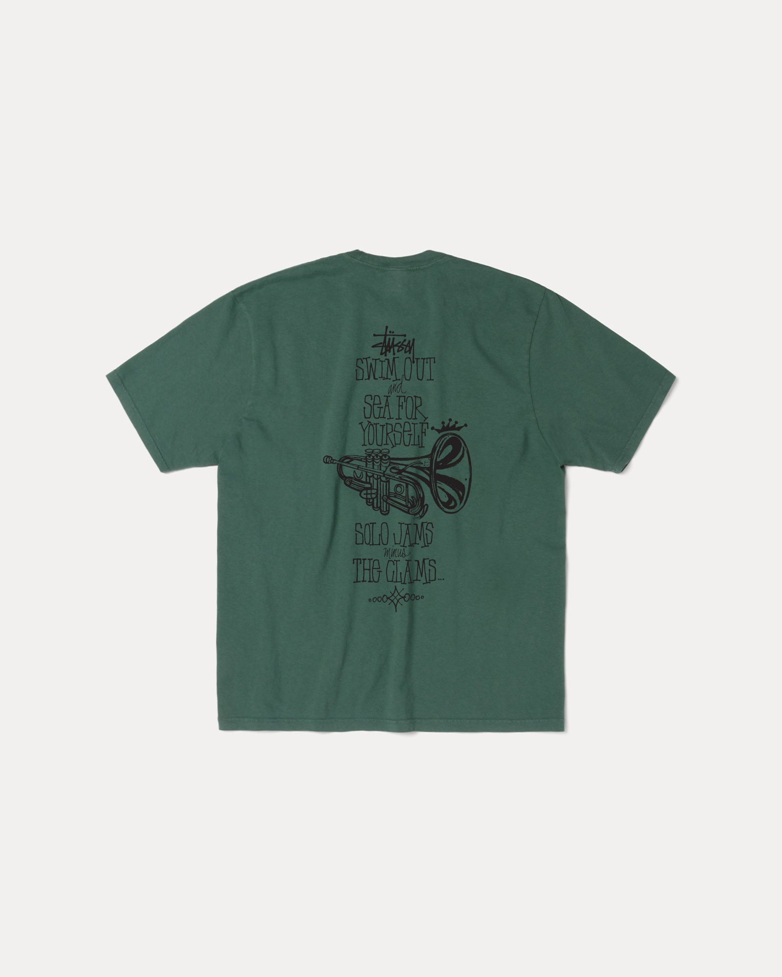 Swim Out Pig. Dyed Tee Mens Short Sleeve In Pine