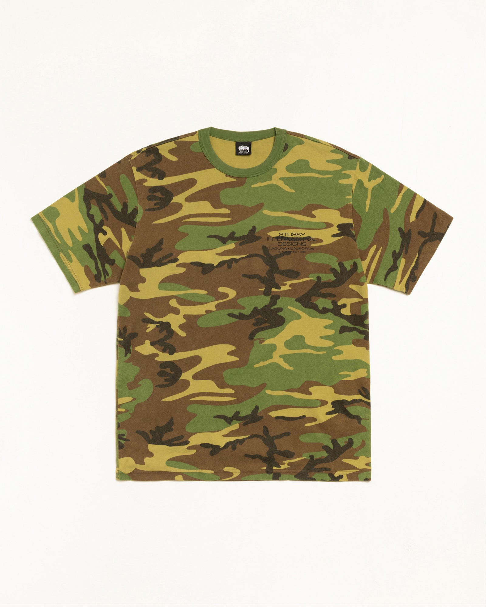 International Design Pig Dyed Mens Short Sleeve In Camo