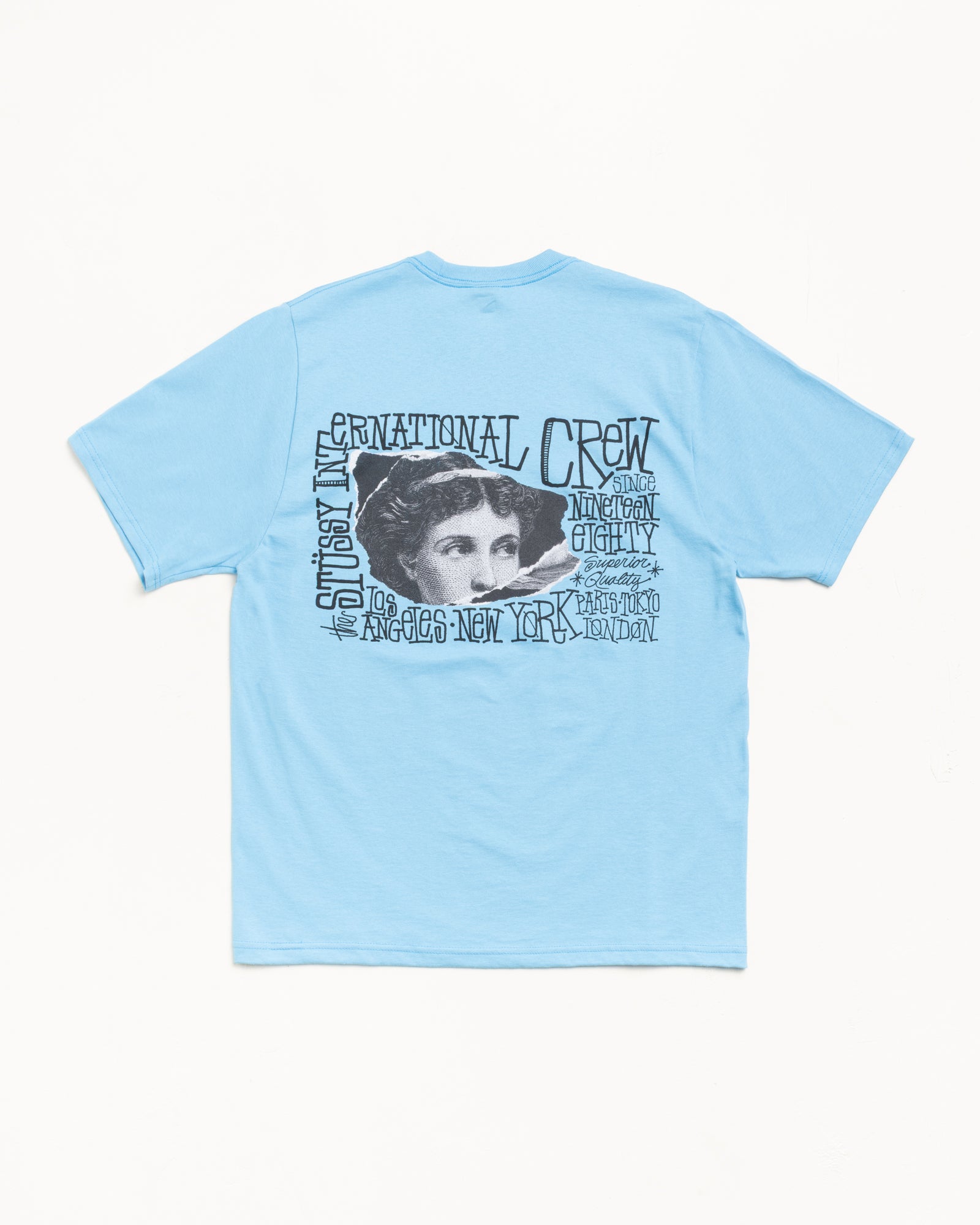 Victoria Tee Mens Short Sleeve In Sky Blue