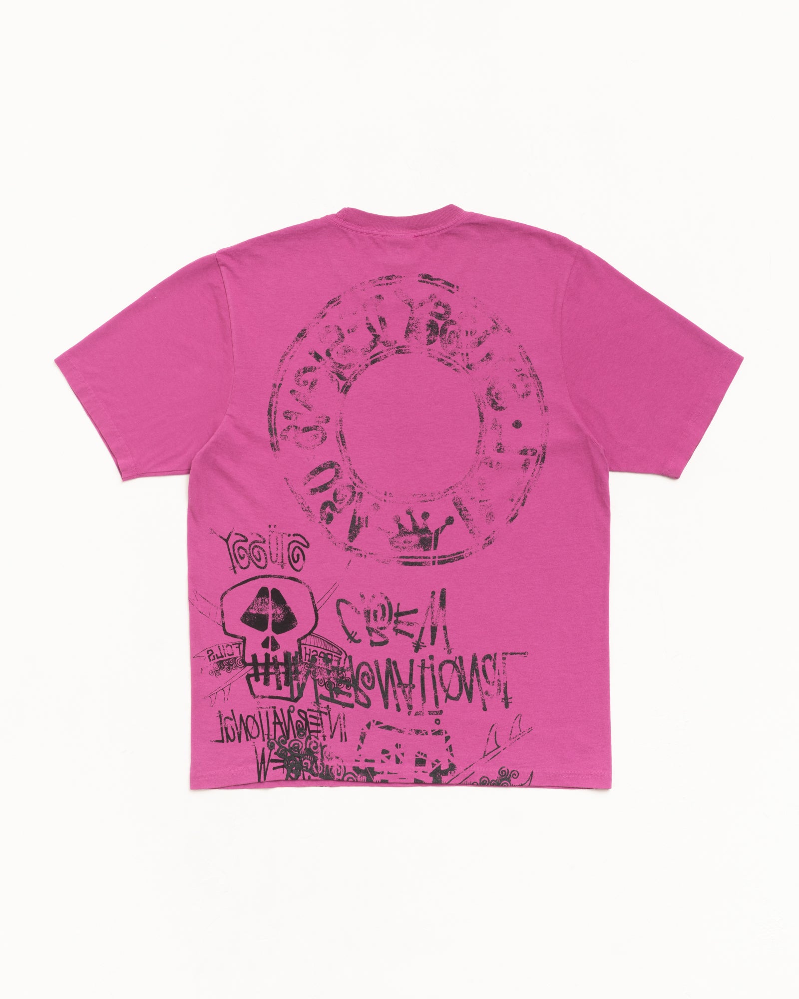 Skulls Tee Pigment Dyed – Berry | Tees | Stüssy Europe