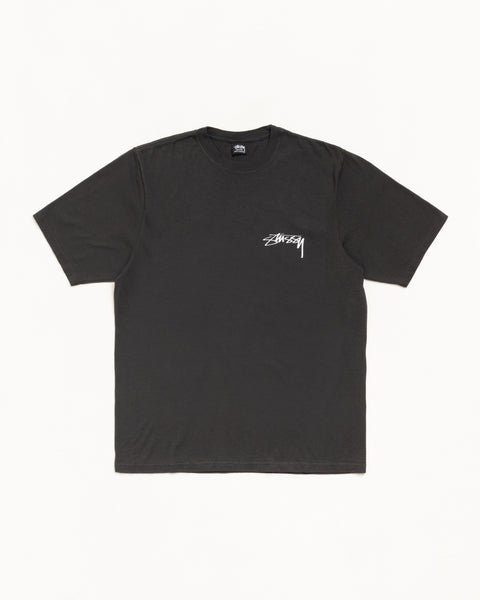 Skate Stack Pig. Dyed Tee Mens Short Sleeve In Faded Black