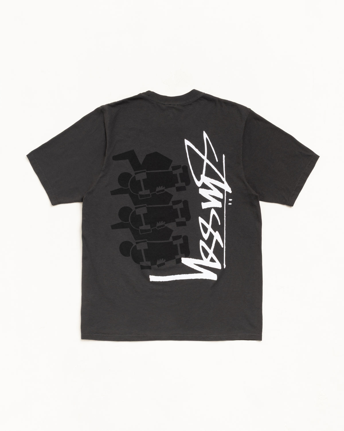 Skate Stack Tee Pigment Dyed – Faded Black | Tees | Stüssy Europe