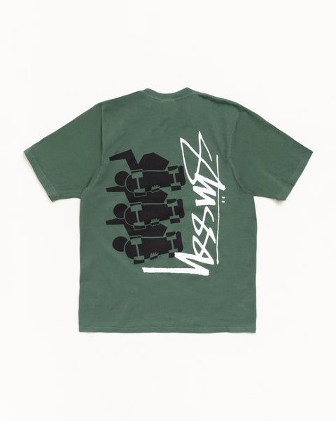 Skate Stack Pig. Dyed Tee Mens Short Sleeve In Pine