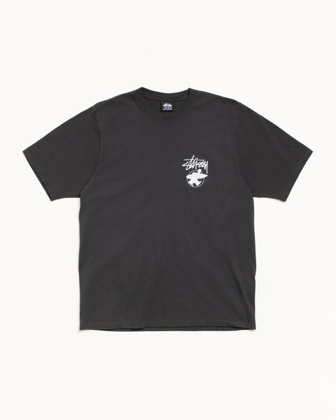 Long Haul Pig. Dyed Tee Mens Short Sleeve In Faded Black