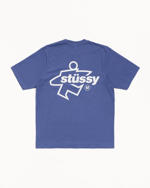 Surf Size Pig. Dyed Tee Mens Short Sleeve In Indigo