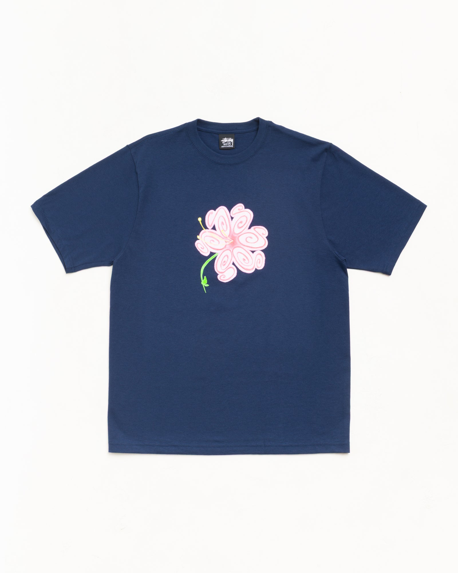S Flower Tee Unisex Short Sleeve In Navy
