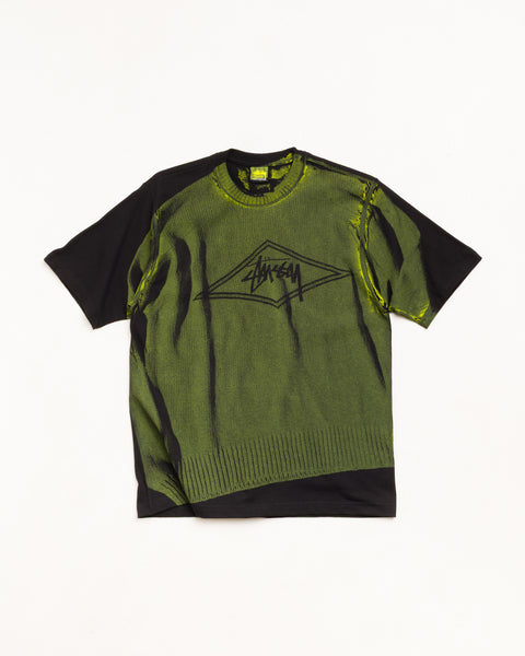 Sweater Tee Unisex Short Sleeve In Black