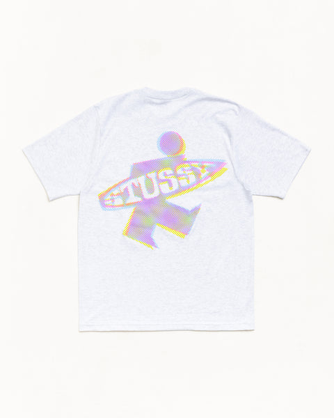Dot Surf Tee Unisex Short Sleeve In Ash Heather