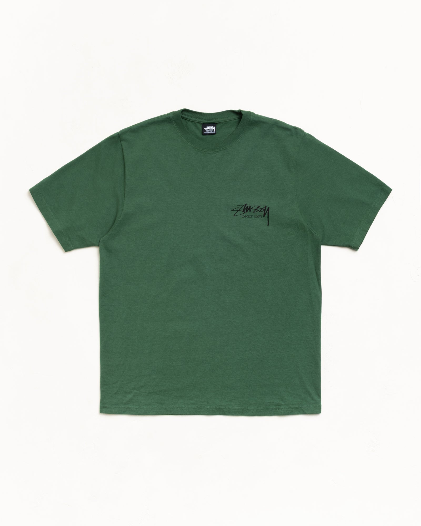 Beach Roots Pig. Dyed Tee Unisex Short Sleeve In Pine