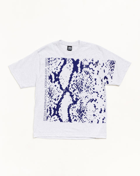 Snakeskin Tee Unisex Short Sleeve In Ash Heather