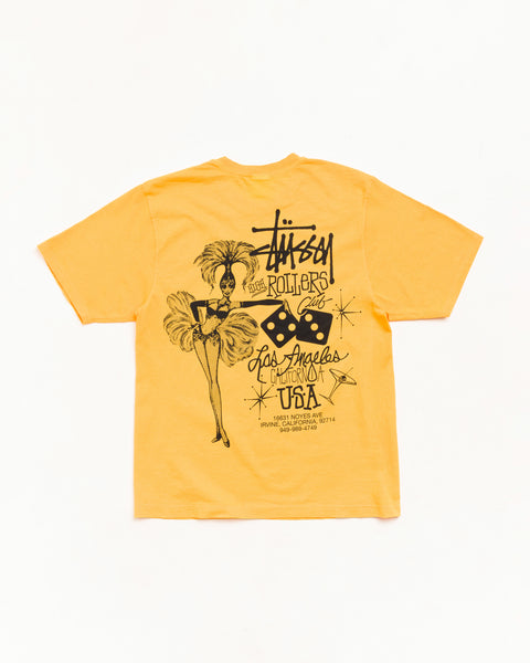 High Rollers Pig. Dyed Tee Unisex Short Sleeve In Marigold