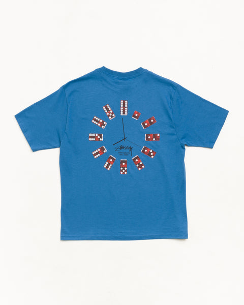 Dice Clock Tee Unisex Short Sleeve In Blue