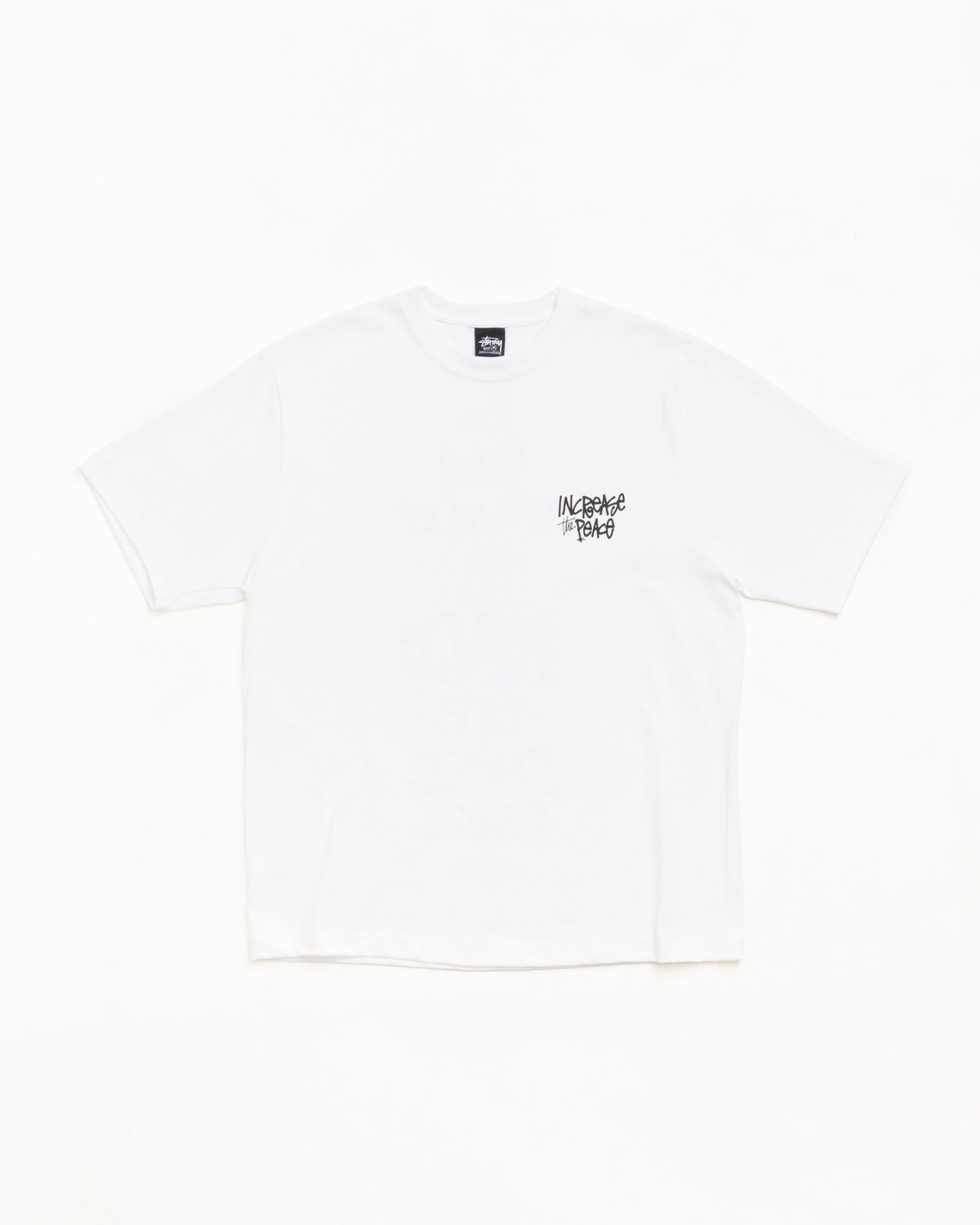 Peace Increased Tee Unisex Short Sleeve In White