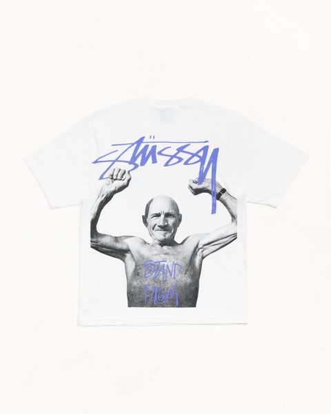 Stand Firm Pig. Dyed Tee Unisex Short Sleeve In Natural