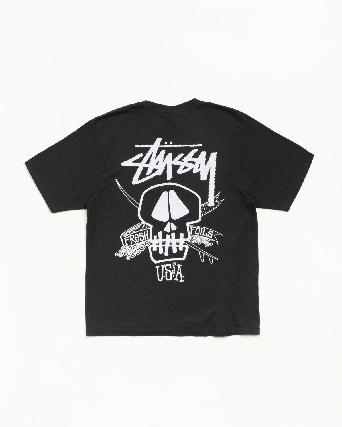 Fresh Foils Pig. Dyed Tee Unisex Short Sleeve In Faded Black