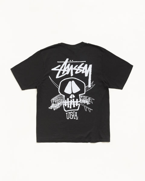 Fresh Foils Pig. Dyed Tee Unisex Short Sleeve In Faded Black
