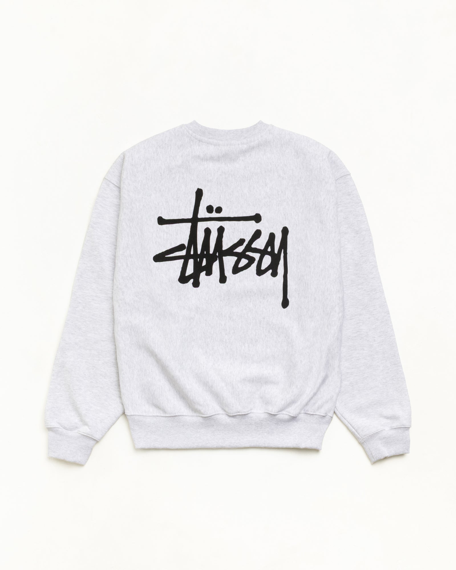 Basic Stüssy Crew - Ash Heather | Crew Sweats | Stüssy Europe