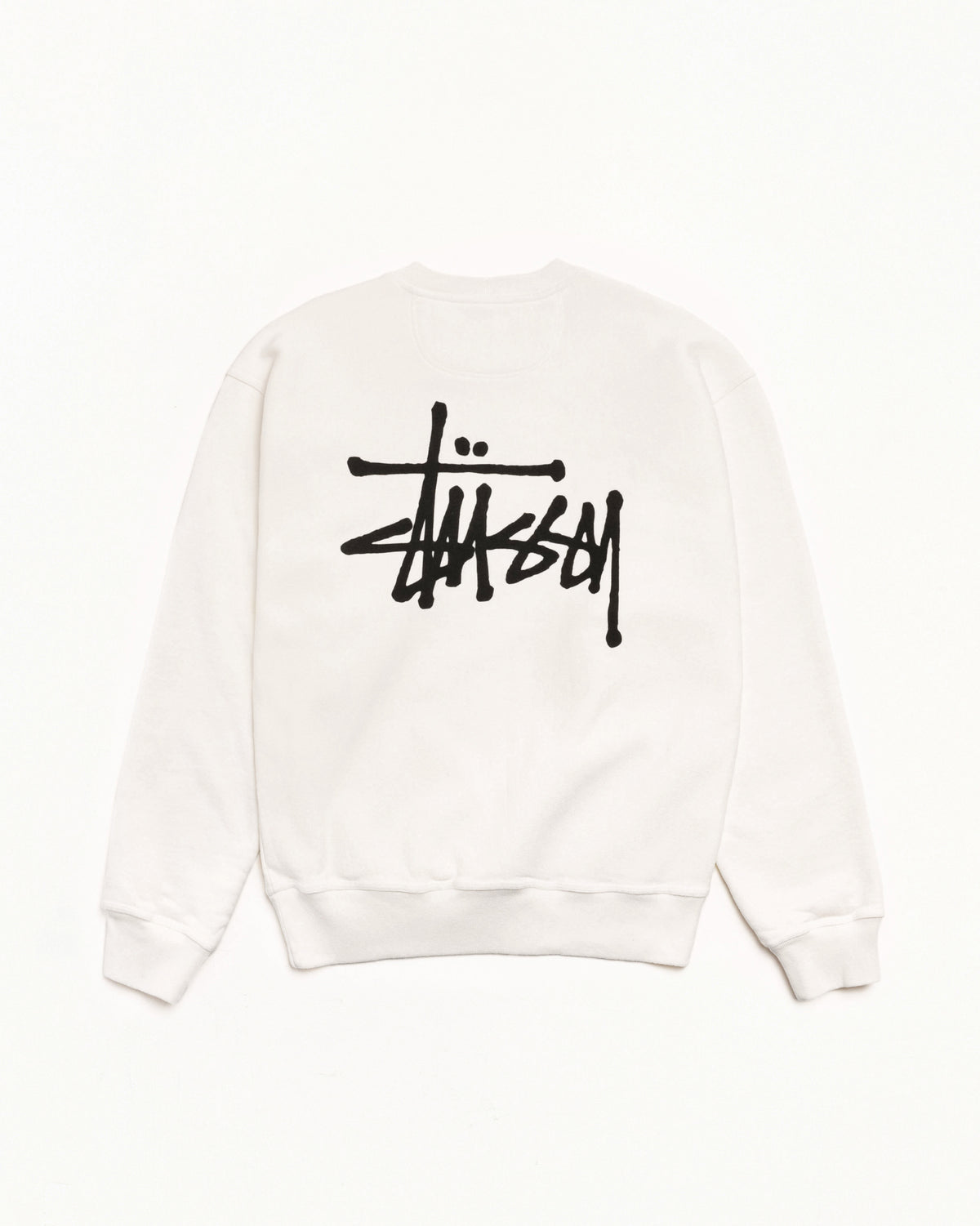 Basic Stüssy Crew Pigment Dyed – Natural | Tee & Sweats | Stüssy 