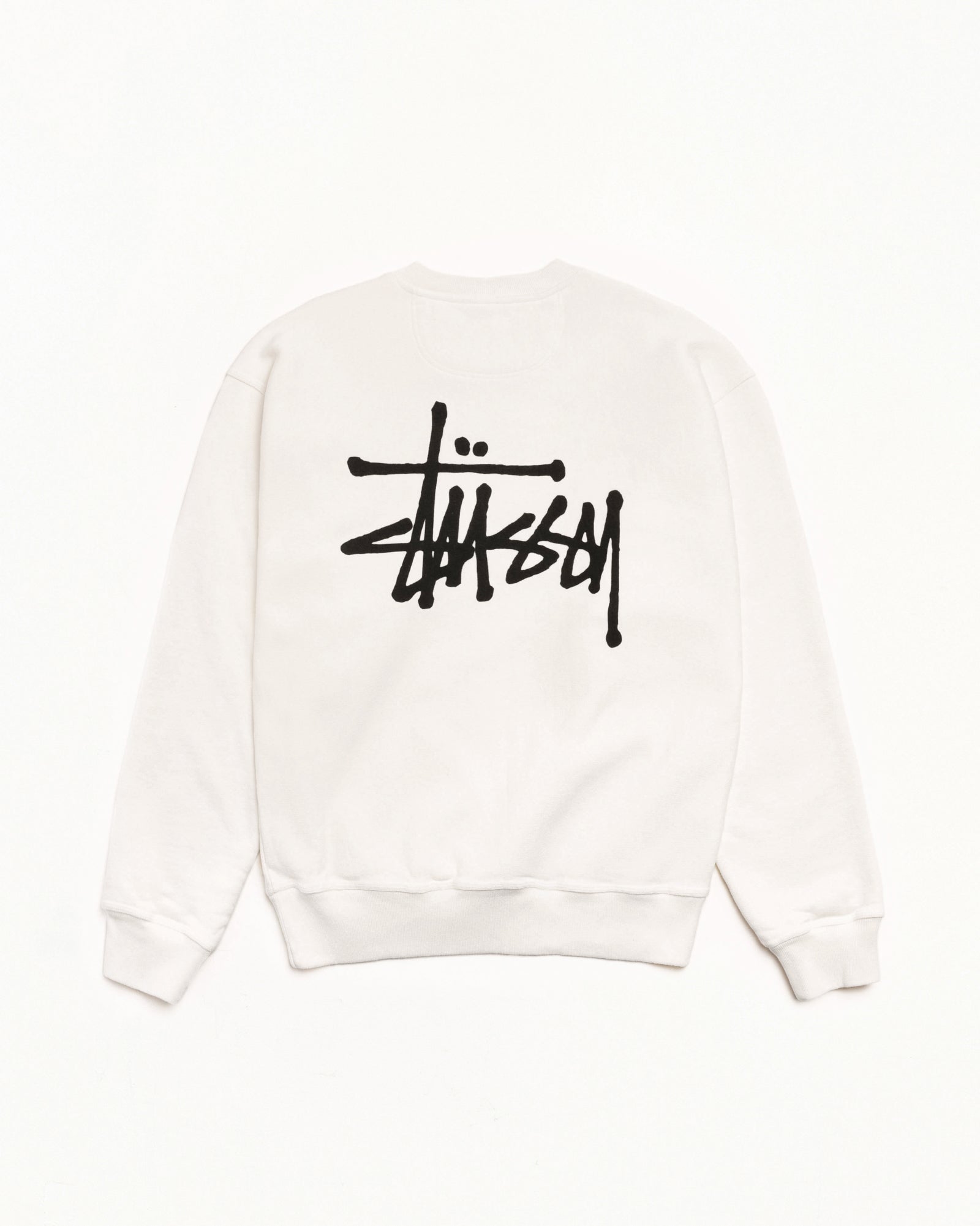 Basic Stussy Pig. Dyed Crew Mens Long Sleeve In Natural
