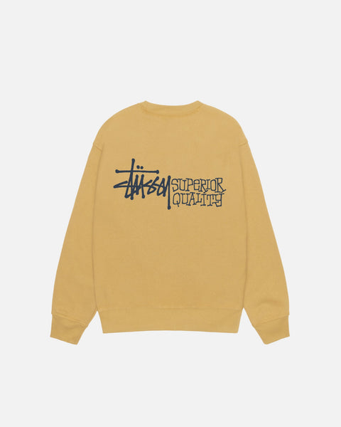 STUSSY SUPERIOR QUALITY BASIC LOGO CREW STUSSY SUPERIOR QUALITY BASIC LOGO CREW