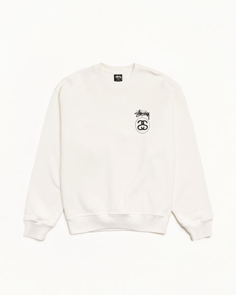Stock Link Pig. Dyed Crew Mens Long Sleeve In Natural
