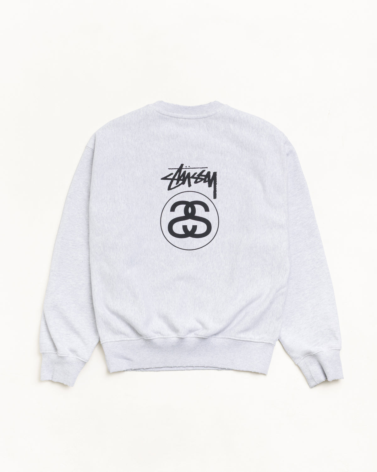 Stock Link Crew Unisex Long Sleeve In Ash Heather