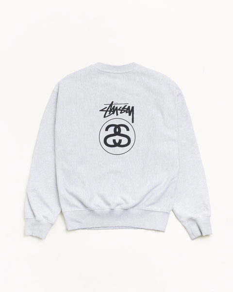 Stock Link Crew Unisex Long Sleeve In Ash Heather