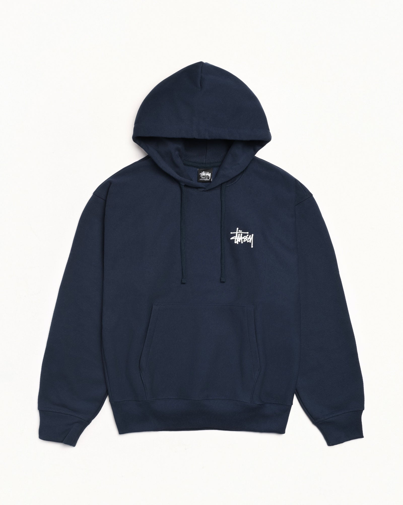Basic Stussy Hood Mens Long Sleeve In Navy
