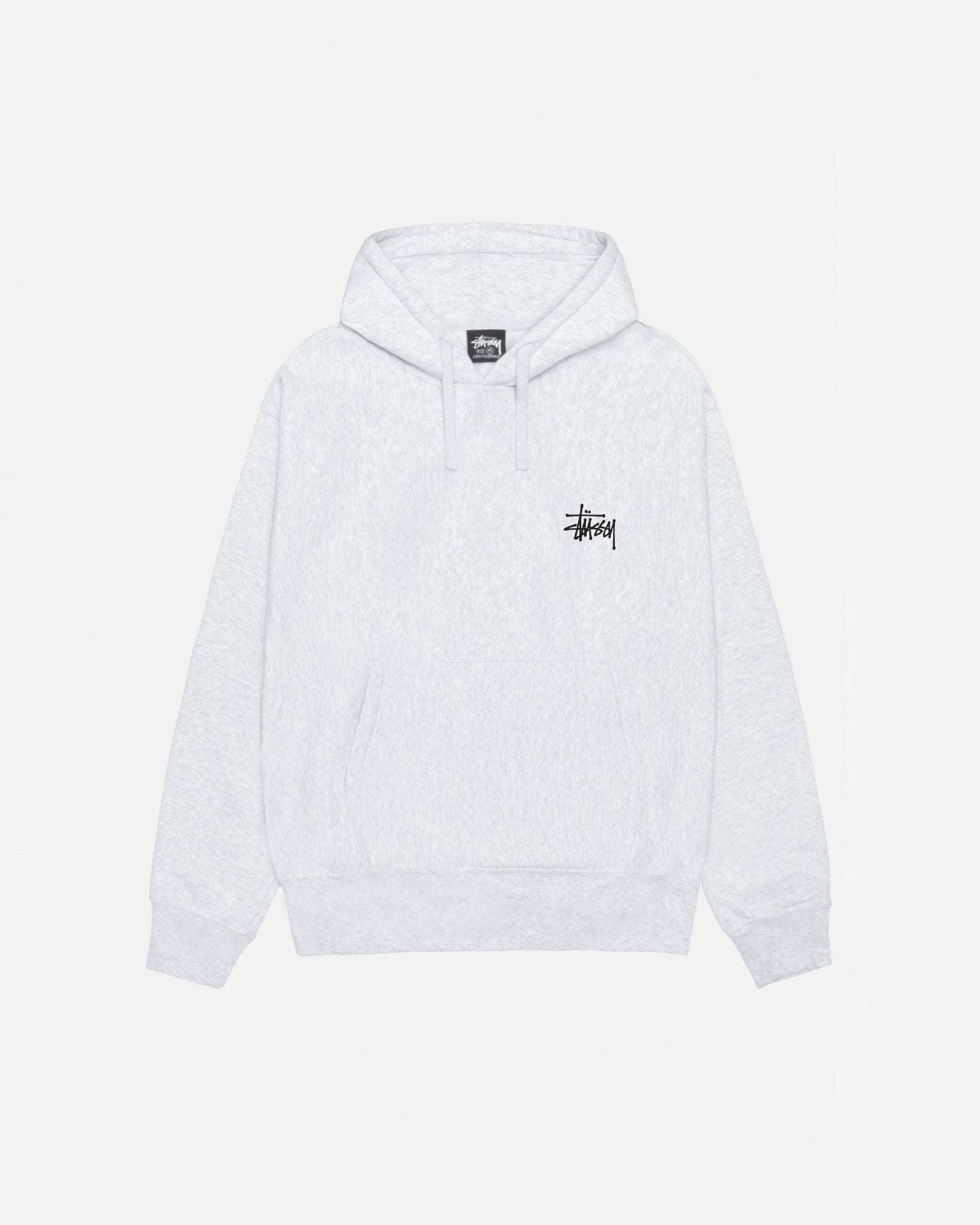 Basic Stüssy Hoodie in ash heather – Stüssy Europe