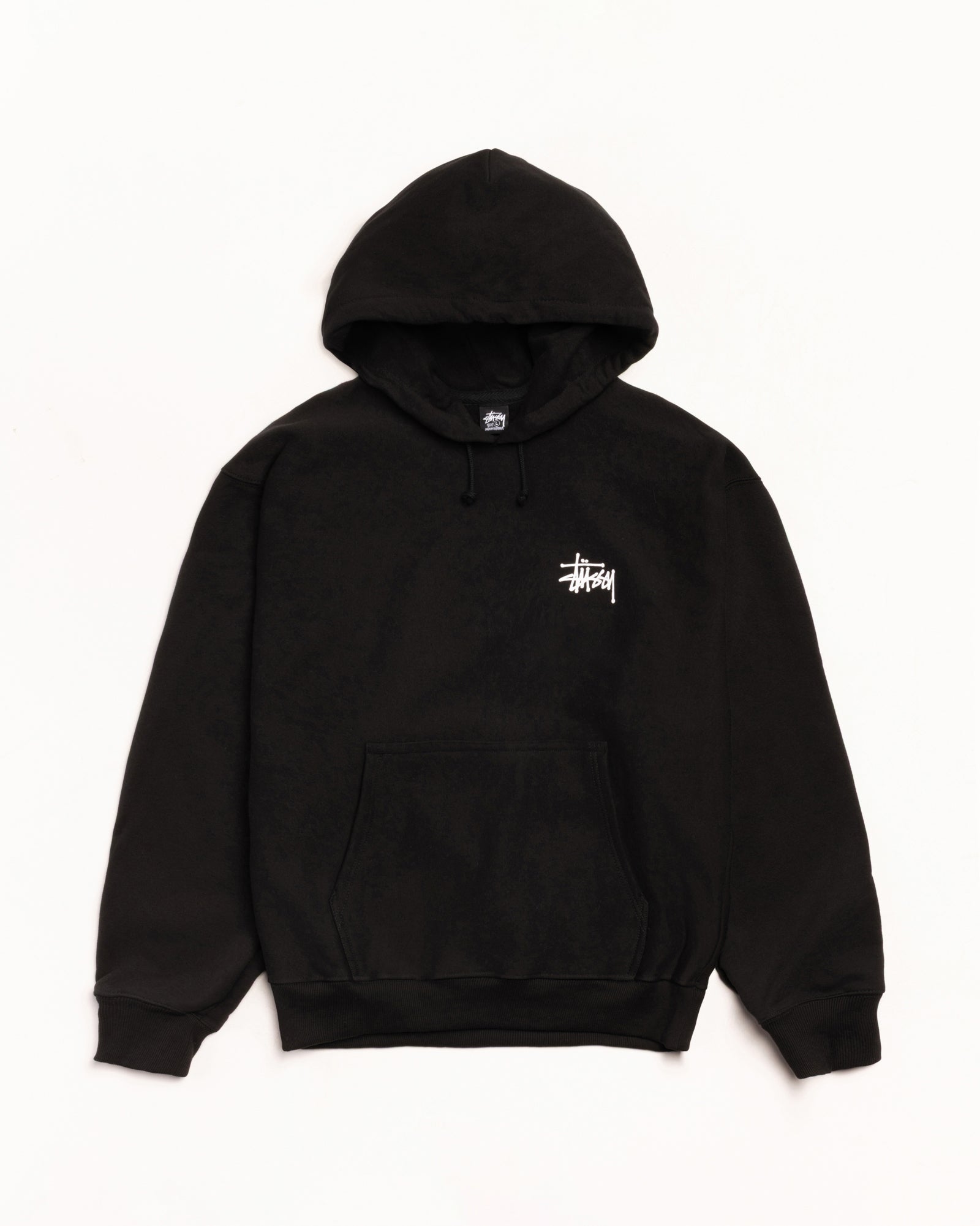 Basic Stussy Hood Mens Long Sleeve In Black