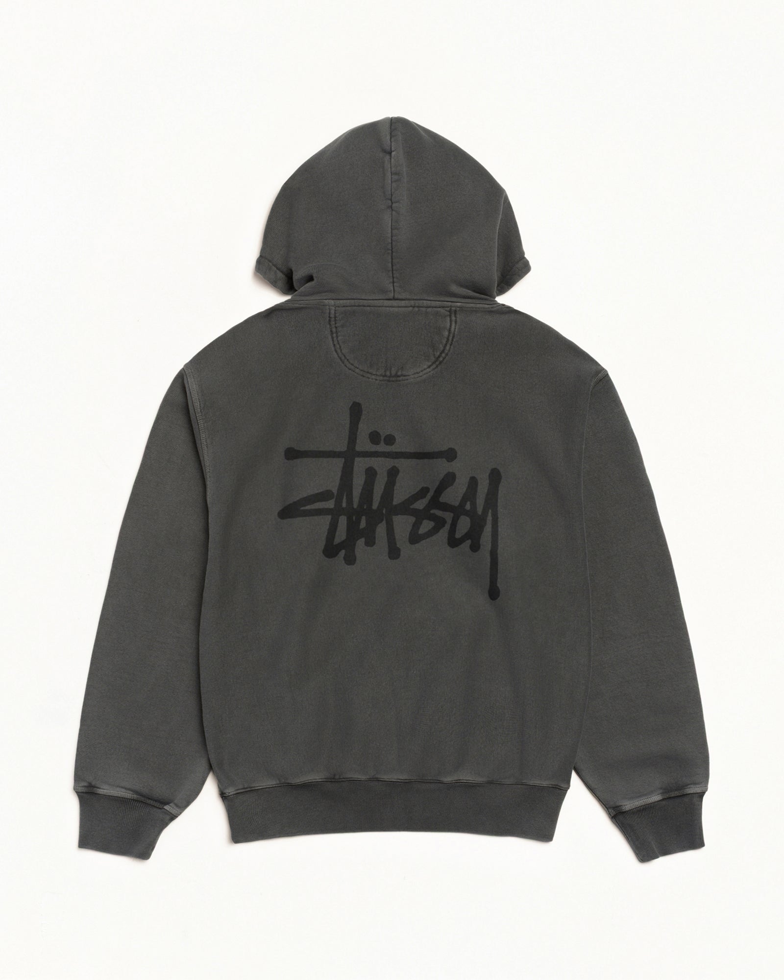 STUSSY / パーカー/L/コットン/BLK Basic Stüssy Hoodie Pigment Dyed – Black/Black | Tee & Sweats