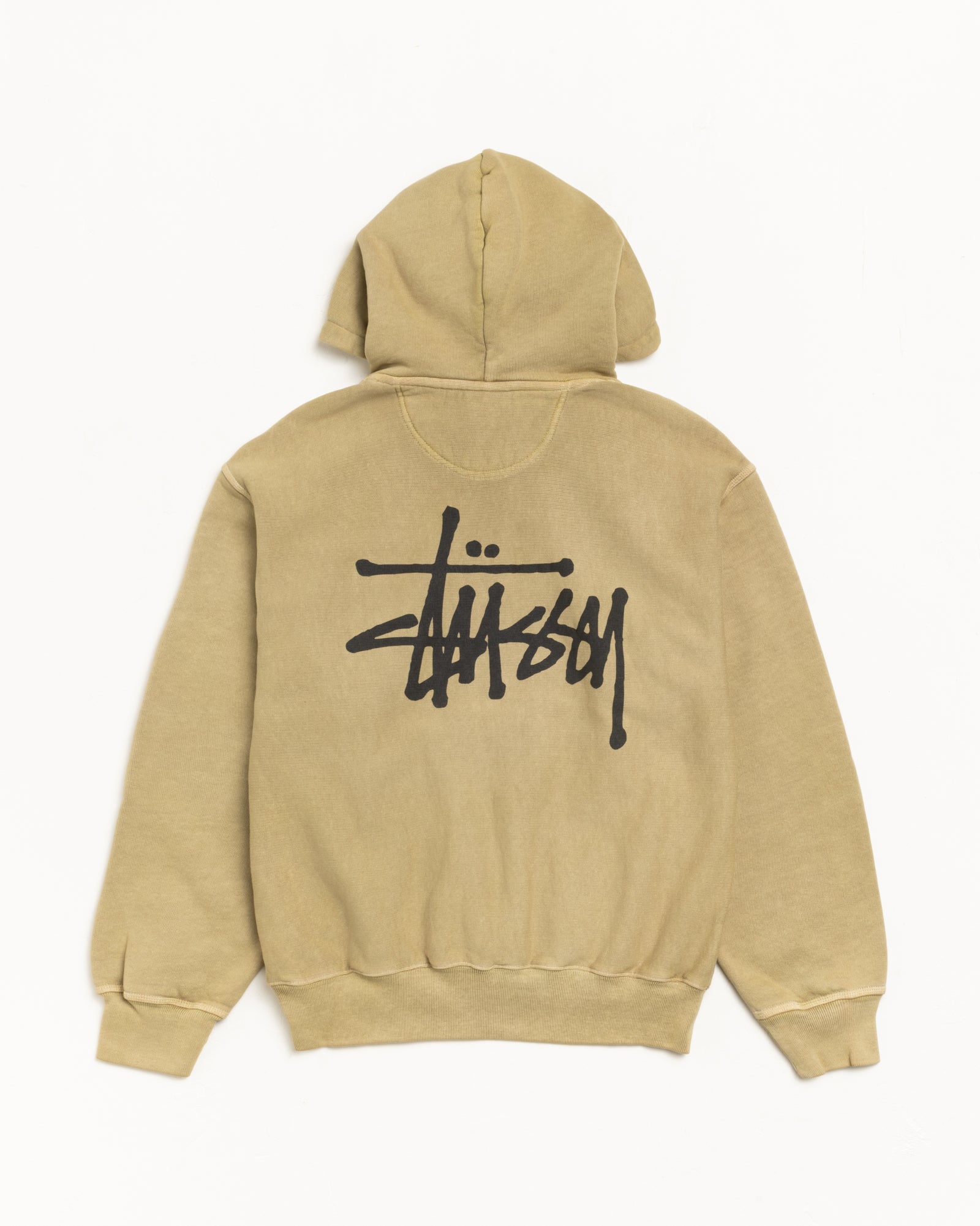 Basic Stüssy Hoodie Pigment Dyed – Elm | Sweats | Stüssy Europe