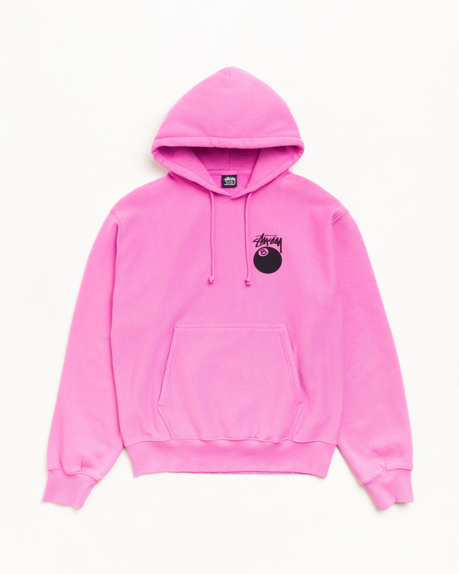 8 Ball Gar. Dyed Hood Mens Long Sleeve In Pink