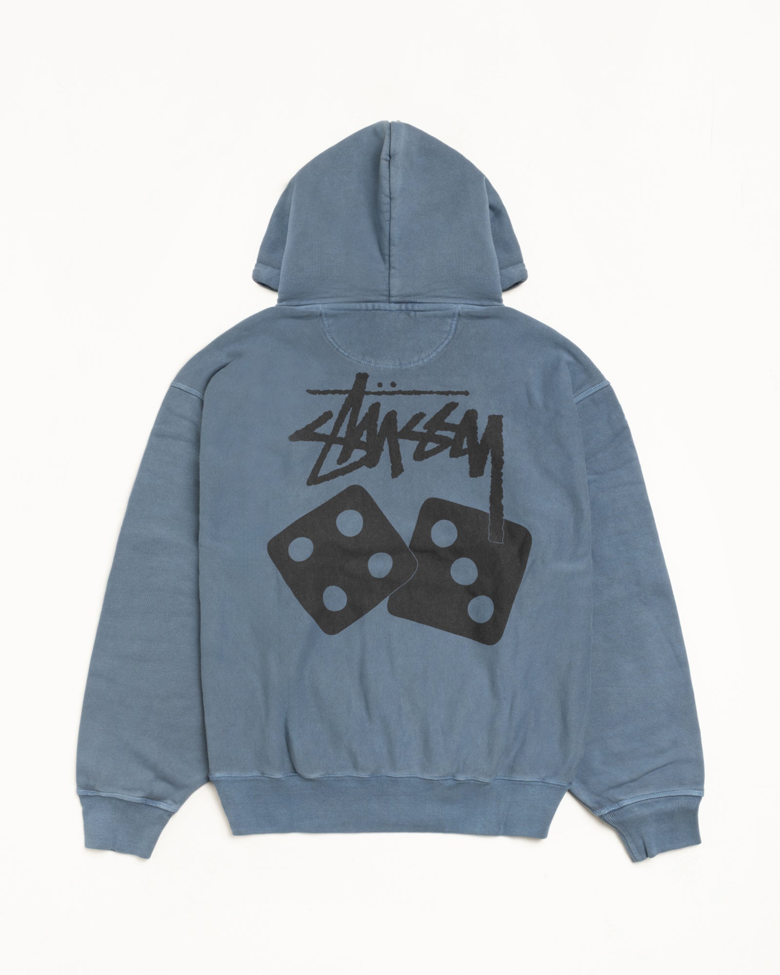 Dice Pigment Dyed Hood - Mens Long Sleeve Sweatshirt | Stussy
