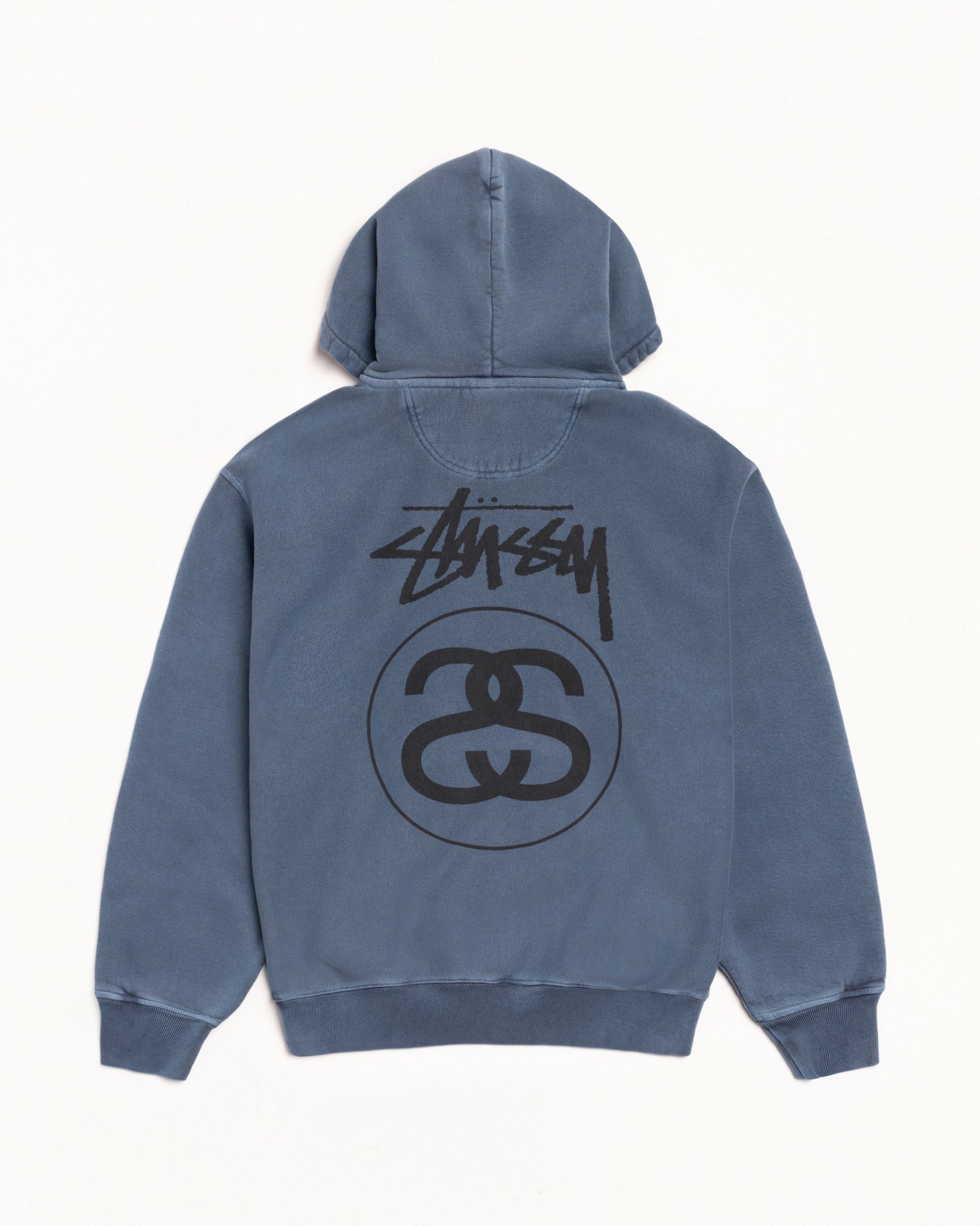 Stock Link Hoodie Pigment Dyed – Navy | Sweats | Stüssy Europe
