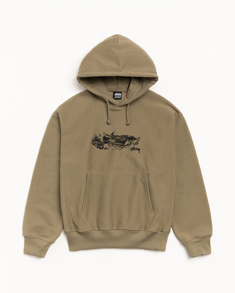 Fawn Hood Mens Long Sleeve In Army