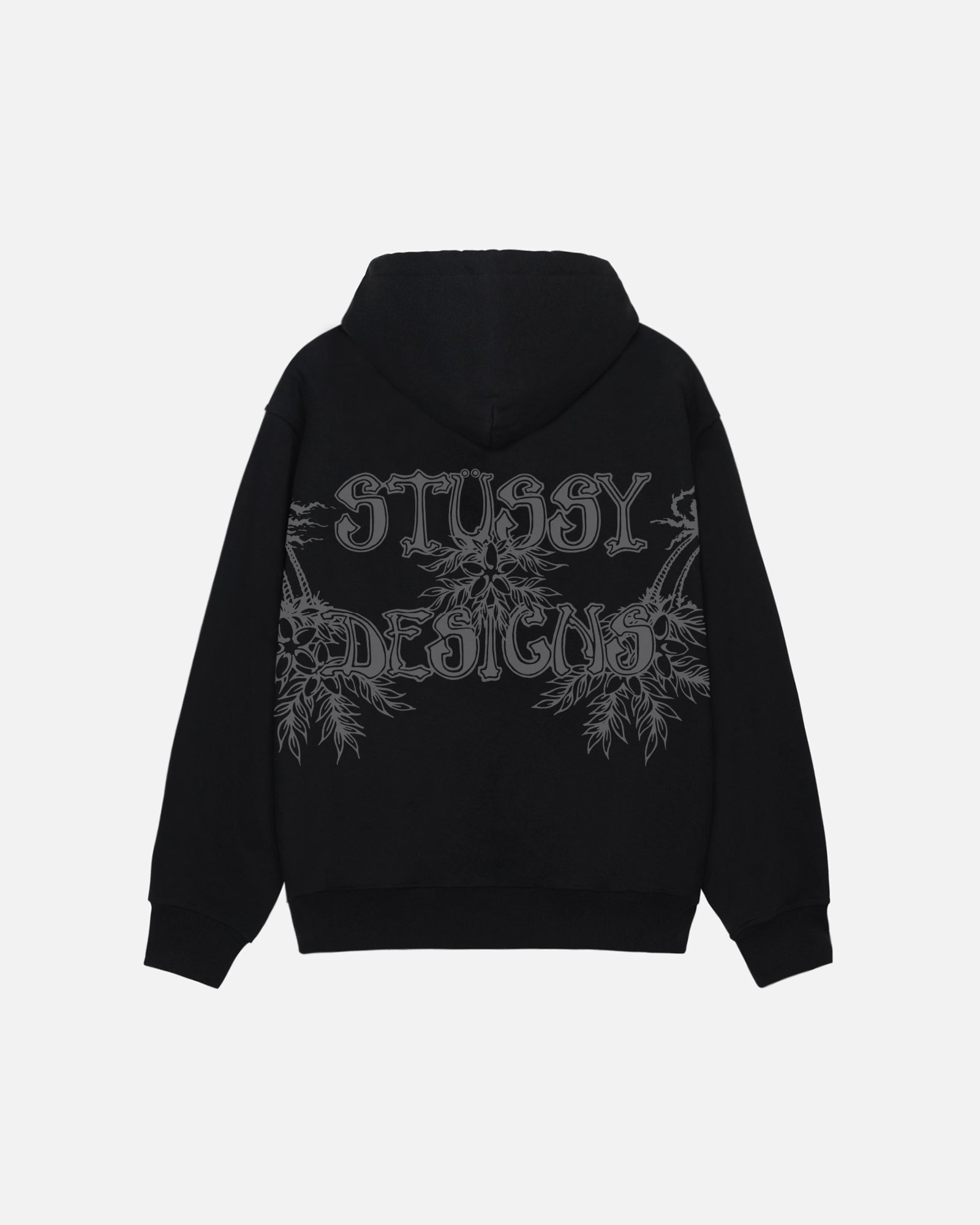 Wes Palms Hoodie – Black | Sweats | Stüssy Europe