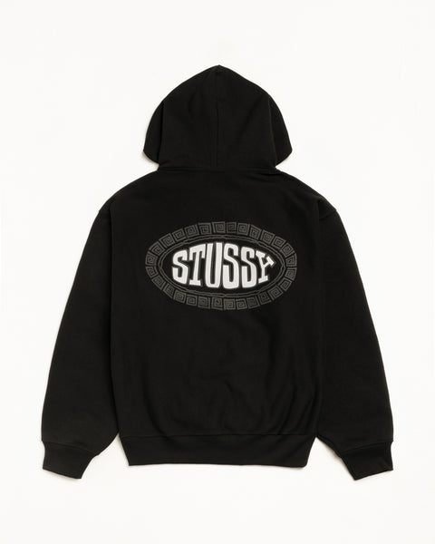 Tile Oval Hood Mens Long Sleeve In Black