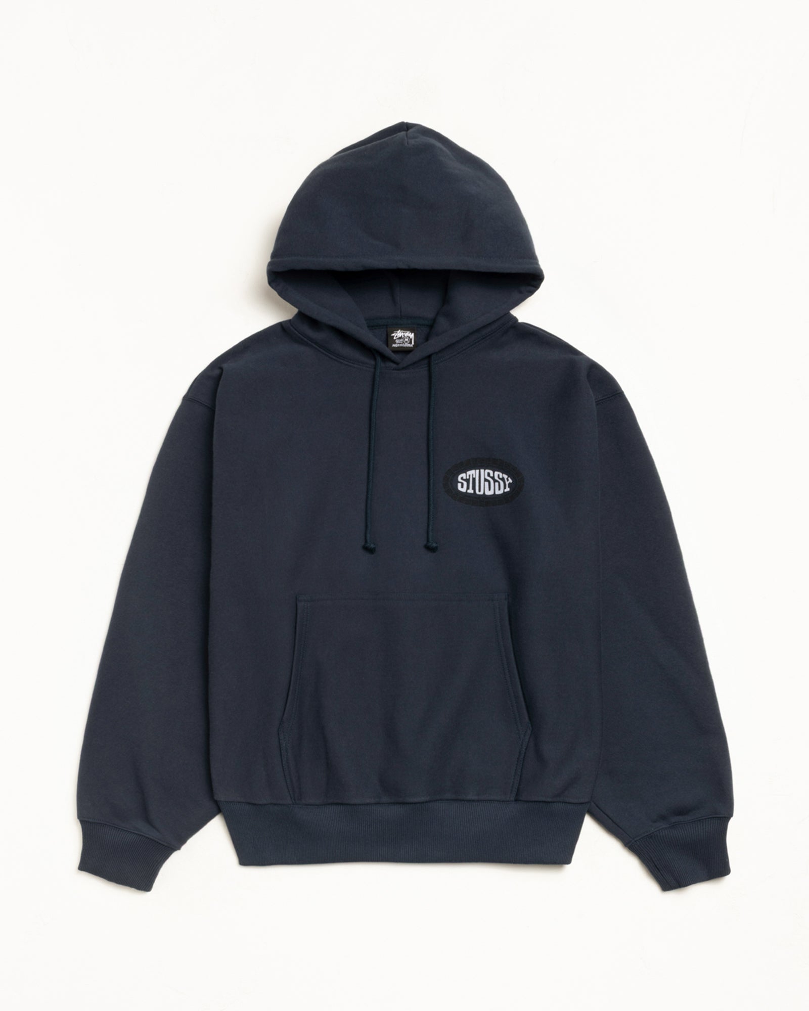 Tile Oval Hood Mens Long Sleeve In Navy