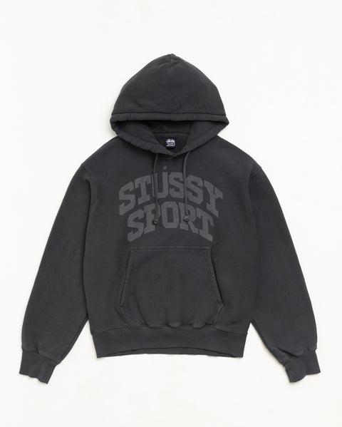 Block Sport Gar. Dyed Hood Unisex Long Sleeve In Faded Black